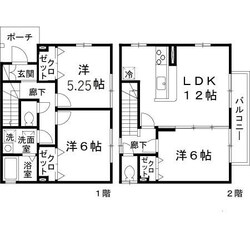 桜の町戸建の物件間取画像